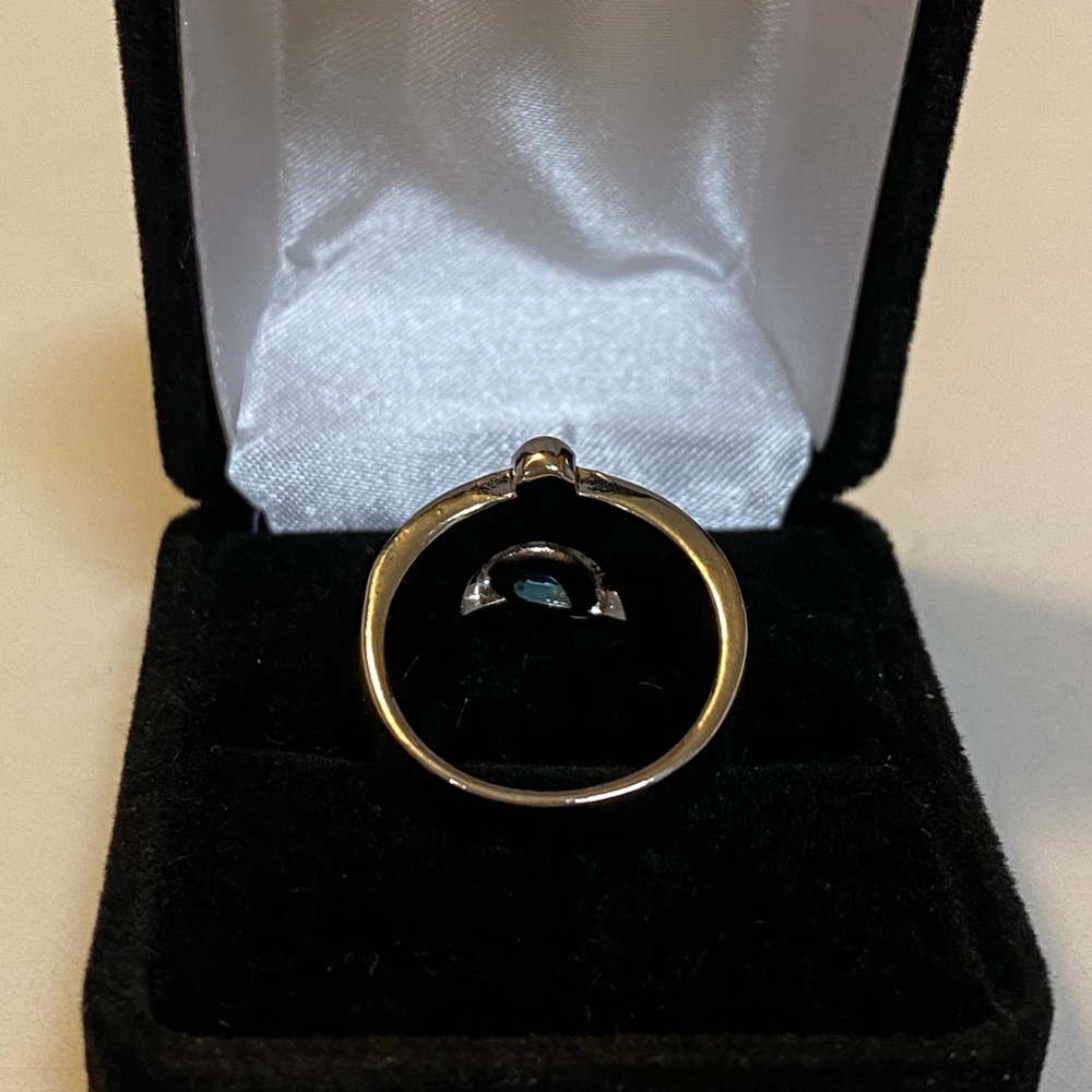 Sterling Silver European Wide Band Cuff Ring - Picture 5 of 10